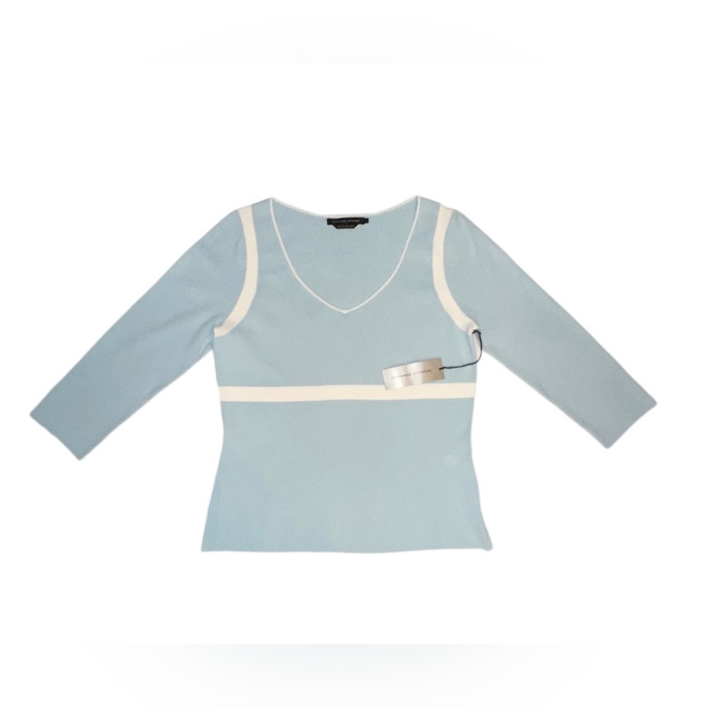 Adrienne Vittadini | NWT 3/4 Sleeve V-Neck Sweater - Size L